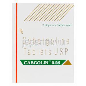 カブゴリン, カベルゴリン　0.25mg　箱