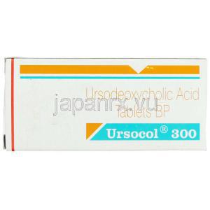 ウルソコール, ウルソデオキシコール酸, Ursocol, 300mg 錠 (Sun Pharma) 箱