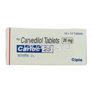 カーロック, カルベジロール 25mg 錠 (Cipla) 製造者情報