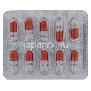 ベンラー XR, ベンラファキシン 37.5 mg カプセル