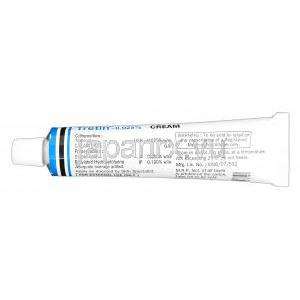 トレチンクリーム，レチン-A, トレチノイン 0.025% 30g　チューブ情報