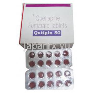 ジェネリック・セロクエル、クエチアピン50 mg 錠