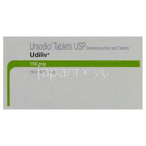 ウディリブ, ウルソジオール　150mg　箱裏