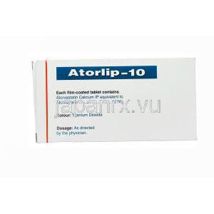 アトルリップ-10, リピトールジェネリック，アトルバスタチン 10mg 箱　情報
