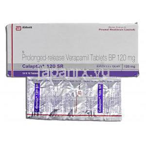 カラプチン, ベラパミル 120mg SR 錠 （Abbott）