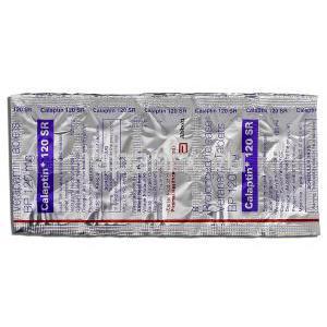 カラプチンSR,  ベラパミル 120mg 錠 包装
