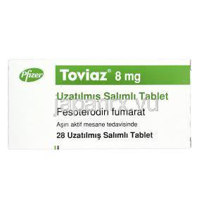トビエース，フェソテロジン 8mg　箱