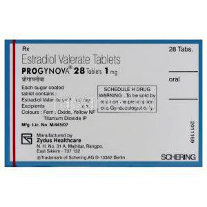 プロギノバ（エストラジオール吉草酸エステル）1 mg 錠