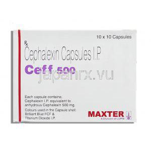 セフ, セファレキシン 500MG  カプセル 箱