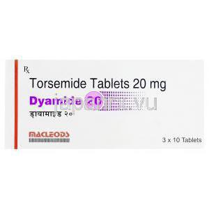 ダイアミド, トラセミド 20mg　箱