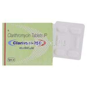クラーバクト, クラリスロマイシン 250mg 錠 (IPCA)