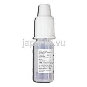 キサプロスト, トラバプロスト 0.004% x 2.5 ml 点眼薬 (Sava medica) ボトル記載情報