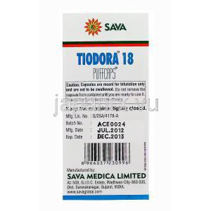チオドラ 18, 臭化チオトロピウム 18mcg　製造会社