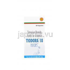 チオドラ 18, 臭化チオトロピウム 18mcg　箱ラベル