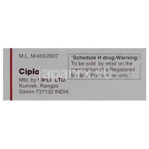 ダノゲン, ダナゾール 100mg 箱　　　製造元：Cipla