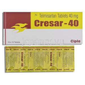 クレサー, テルミサルタン 40mg 錠 (Cipla)