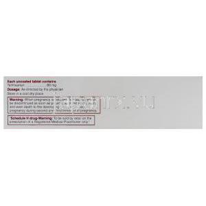 クレサー, テルミサルタン 80mg 錠 (Cipla) 成分