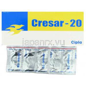 クレサー, テルミサルタン 20mg 錠 (Cipla)
