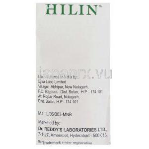 ヒリン, ジアセレイン 50 mg 製造者 情報
