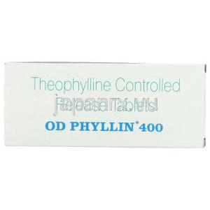 オーディーフィリン 持続性錠, テオフィリン 400mg 錠 (Sidmak) 箱