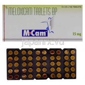 エムカム M-Cam, モビック ジェネリック,  メロキシカム 15mg 錠