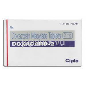 ドクサカード, ドキサゾシン  2mg 錠 (Cipla) 箱