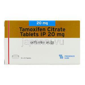 タモキシフェン, クエン酸タモキシフェン  20mg (Fresenius Kabi) 箱