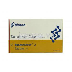 タクログラフ, タクロリムス水和物, 2mg, 錠 箱