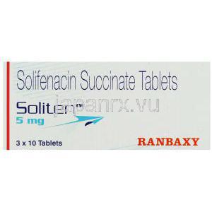 ソリテン, ソリフェナシン  10mg 錠 (Ranbaxy) 箱