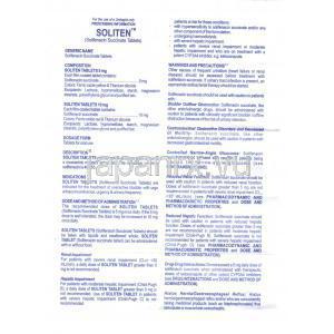 ソリテン, ソリフェナシン 10mg 錠 (Ranbaxy) 情報シート3