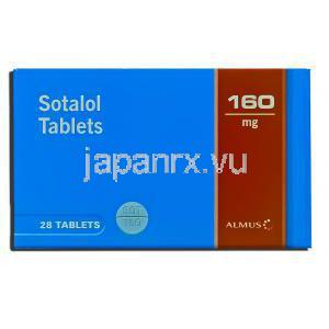 ソタロール, 塩酸ソタロール 160mg 錠 (Almus) 箱