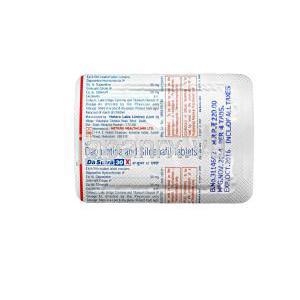 ダスートラ30X,　ダポキセチン　30mg/シルデナフィル　50mg　錠　シート情報