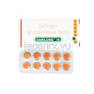 ダリロン　15,　エナブレックスジェネリック,　ダリフェナシン 15mg 徐放性錠