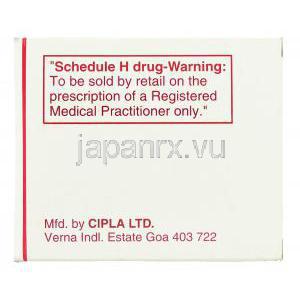 スタビル Stavir, ゼリットジェネリック, スタブジン 40mg 錠 (Cipla) 製造者情報