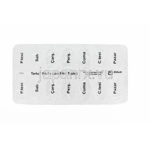 タルカフォルテ,ベラパミル SR 240mg/トランドラ プリル　4mg　錠　シート裏面