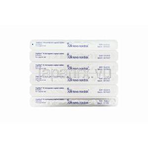 ヴァギフェム,エストラジオール 10mcg 膣内錠　パッケージ　一群