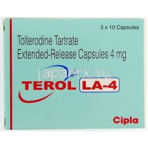 	酒石酸トルテロジン  4MG	 カプセル(Cipla)