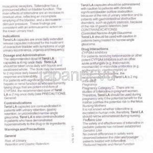 デトルシトールカプセルジェネリック, 酒石酸トルテロジン   2 mg 説明書 2