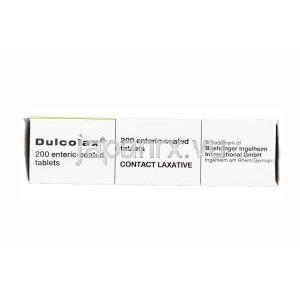 ダルコラックス,ビサコジル  5mg　箱　側面