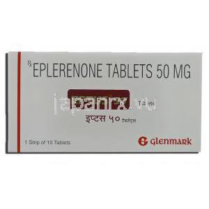 エプタス, エプレレノン 50mg 錠 (Glenmark) 箱