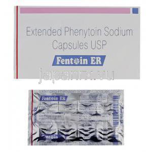 フェニトイン  (ヒダントールジェネリック） 100 mg Fentoin ER 100 (Sun pharma)