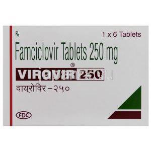 ビロビル, ファムシクロビル 250mg 錠 (FDC) 箱