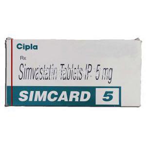 シムカード, シンバスタチン 5mg, 錠 箱