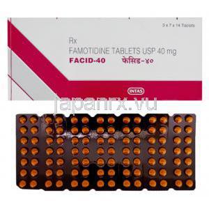 ファモチジン 40 mg 錠 (Intas)