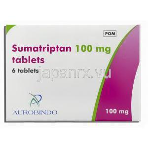 スマトリプタン , スマトリプタン 100mg 錠 (Aurobindo) 箱