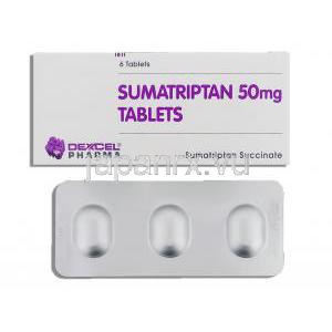 スマトリプタン, スマトリプタン 50mg 錠 (Dexcel)