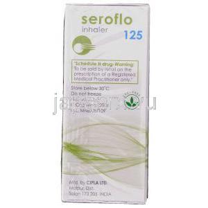 セロフロ, サルメテロール/フルチカゾン マルチ吸入剤 25mcg/ 125mcg 吸入剤 (Cipla) 製造者情報