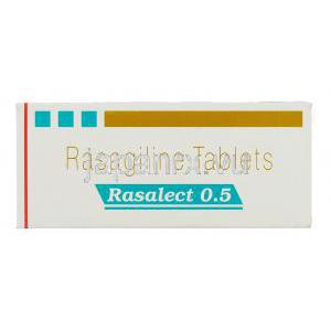 ラサレクト, ラサギリン  0.5mg 錠 (Sun Pharma) 箱