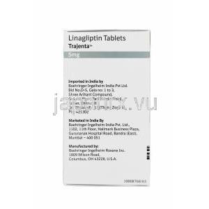 トラジェンタ, リナグリプチン 5mg 箱　製造元