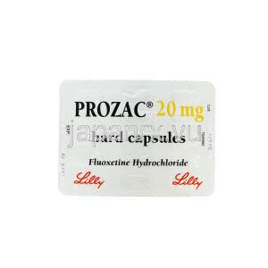 プロザック,フルオキセチン 20mg  ハードカプセル　シート　裏面